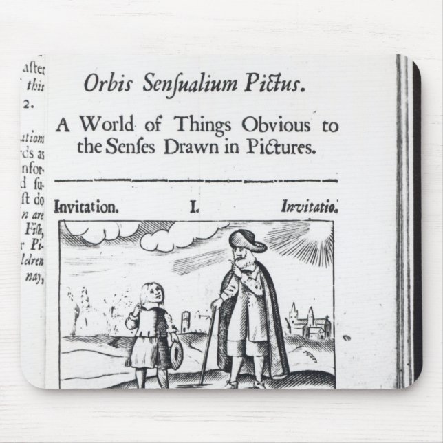Introduction to 'Orbis Sensualium Pictus' Mouse Mat (Front)