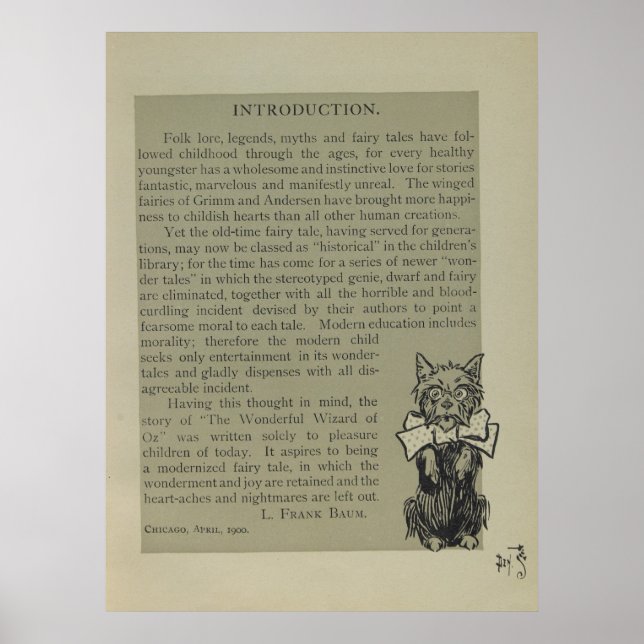 Introduction with Toto on Page Poster (Front)