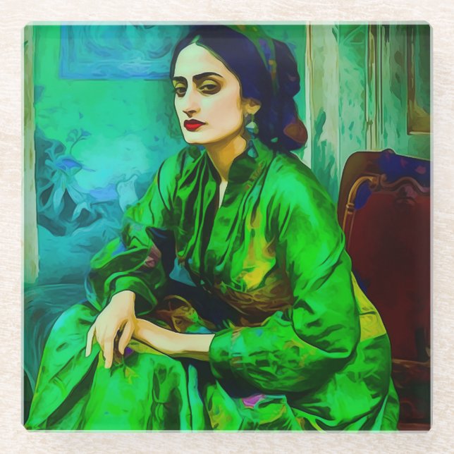 Introspection  glass coaster (Front)