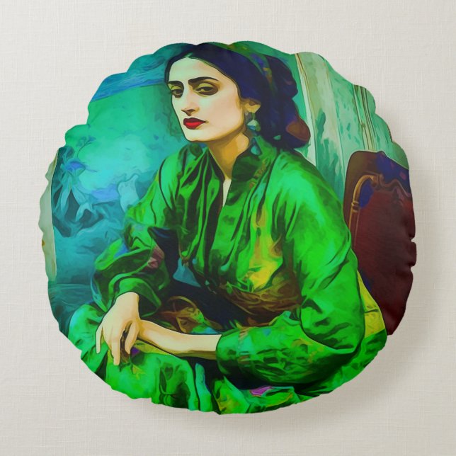Introspection  round cushion (Front)