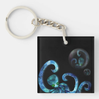 Introspective Octopus Key Ring