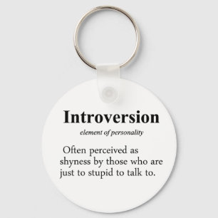 Introversion Definition Key Ring