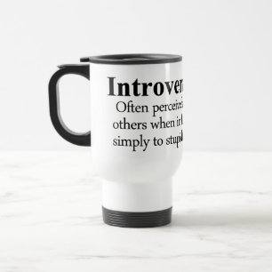 Introversion Definition Travel Mug