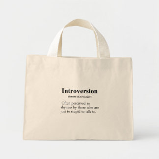 Introversion Definition Typo Version Mini Tote Bag