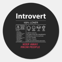 Introvert 100% Loner Keep Away From People - Intro