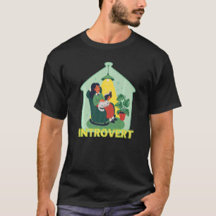 Introvert Anti Social Frame Of Mind Vintage Introv T-Shirt