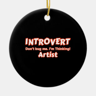 Introvert Artist Ceramic Tree Decoration