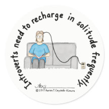 Introvert Basics: Recharge Sticker