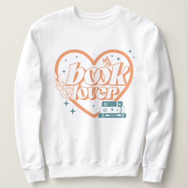 Introvert, Book Lover Booktrovert Gift Sweatshirt (Design Front)