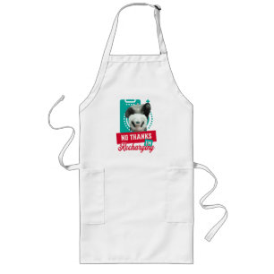 Introvert Burnout Panda Social Battery Design Long Apron