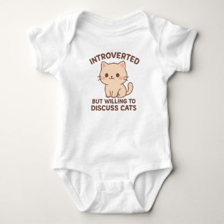 Introvert But Discuss Cats Baby One-Pieces Bodysuit