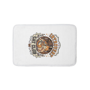 Introvert Cat Club Cat Introvert Anti Social Vinta Bath Mat