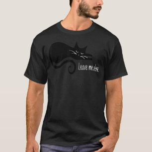 Introvert Cat Leave Me Alone Cute Cat Animals T-Shirt