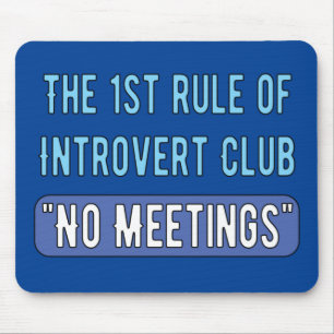 Introvert Club Mouse Mat