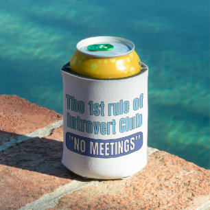 Introvert Club T-Shirt Can Cooler