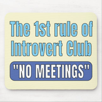 Introvert Club    T-Shirt Mouse Mat