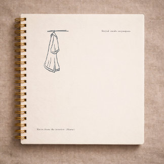 Introvert Custom Gift Minimalist Line Art  Notebook
