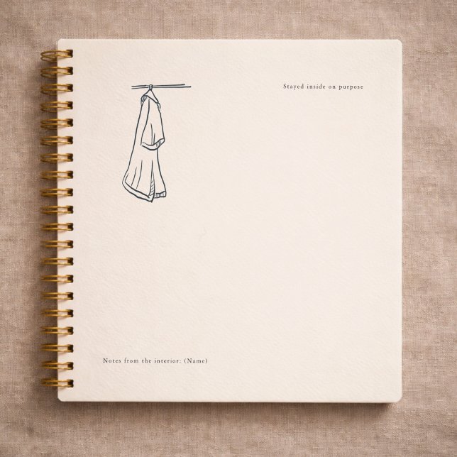 Introvert Custom Gift Minimalist Line Art  Notebook (Creator Uploaded)