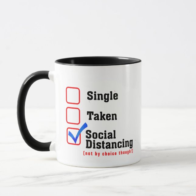 Introvert Dating Humour Mug - Relationship Pun! (Left)