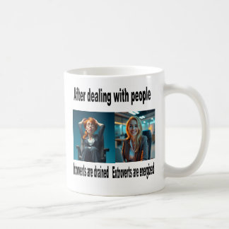 Introvert/Extrovert coffee mug