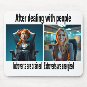 Introvert/Extrovert Mouse pad