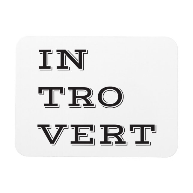 Introvert Flexi Magnet (Horizontal)