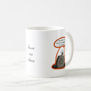 Introvert Ghost Scared of Halloween Funny Coffee Mug