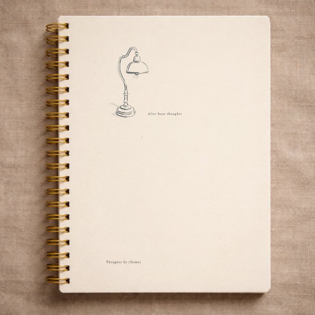 Introvert Gift Minimalist Line Art Quiet Solitude  Notebook (Creator Uploaded)