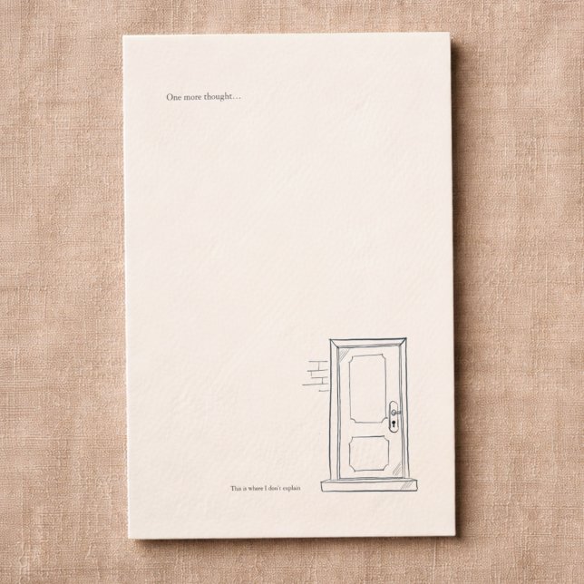 Introvert Gift Quiet Solitude Closed Door Enclosure Card (Creator Uploaded)