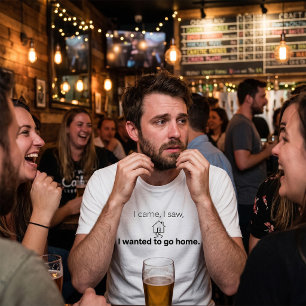 Introvert Humour I Came I Saw Wanted To Go Home T-Shirt