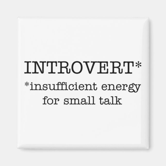 INTROVERT insufficient energy magnet (Front)