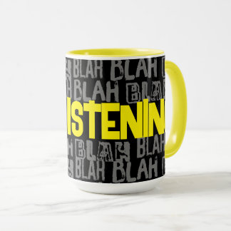 Introvert INTJ anti social not listening blah blah Mug