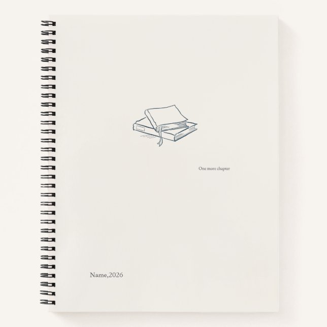 Introvert Literary Aesthetic/ Spiral Notebook (Front)