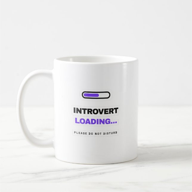 Introvert Loading Funny Mug (Left)