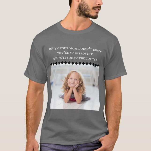 Introvert Meme Dark T-shirt (Front)
