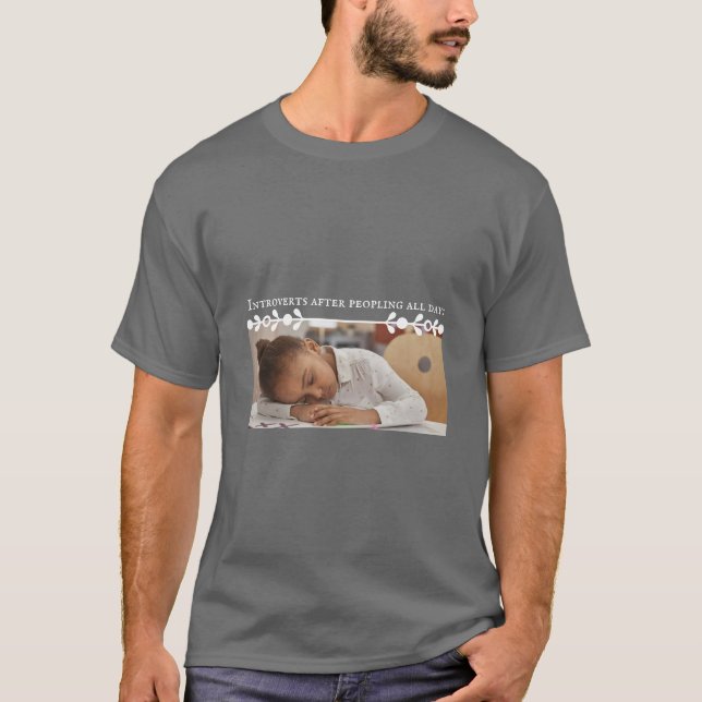 Introvert Meme Dark T-shirt (Front)