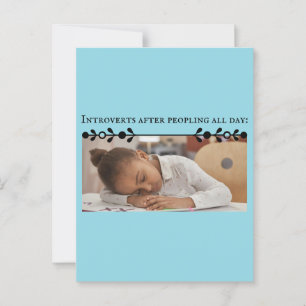Introvert Meme Postcard