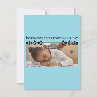 Introvert Meme Postcard