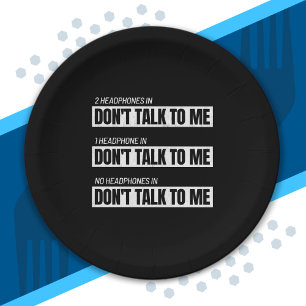 Introvert Memes - Sarcastic Humour Jokes - Funny Paper Plate