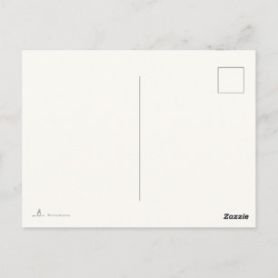 Introvert Minimalist Black and White Postcard