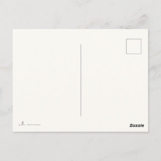Introvert Minimalist Black and White Postcard