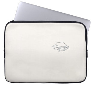 Introvert Minimalist Line Art  Laptop Sleeve