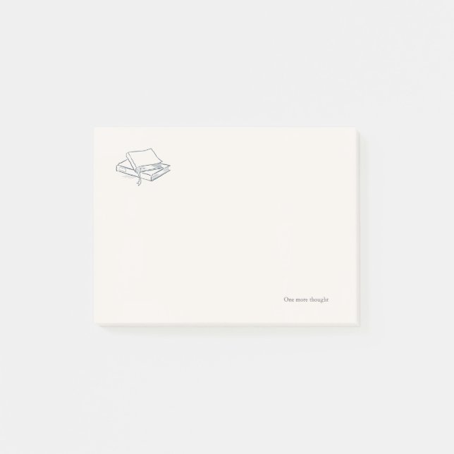 Introvert Minimalist Line Art Post-it Notes (Front)