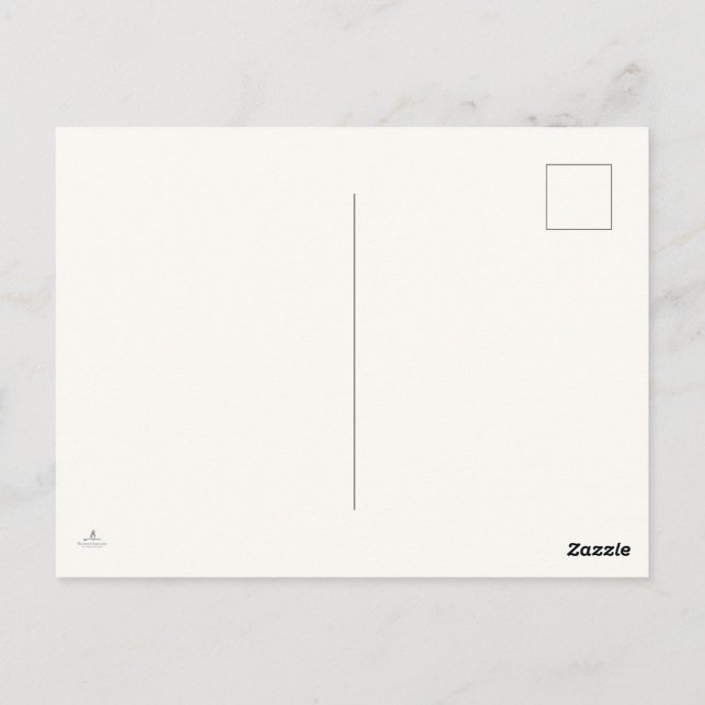Introvert Minimalist Line Art Postcard (Back)