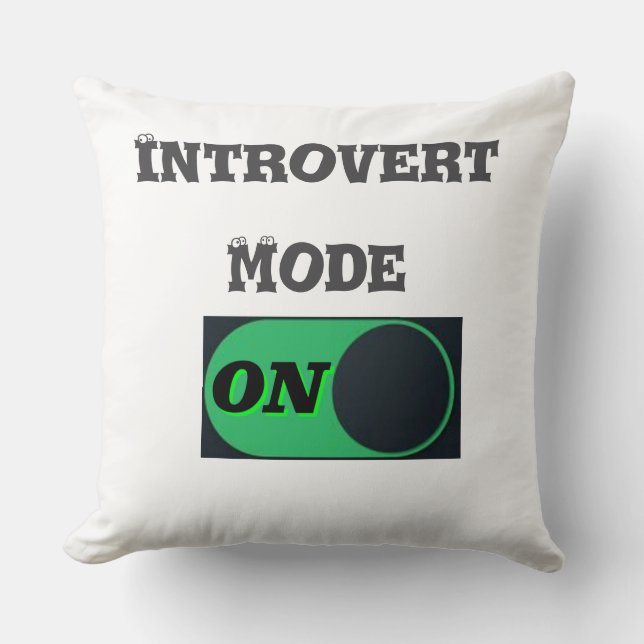 Introvert Mode On Cushion (Front)