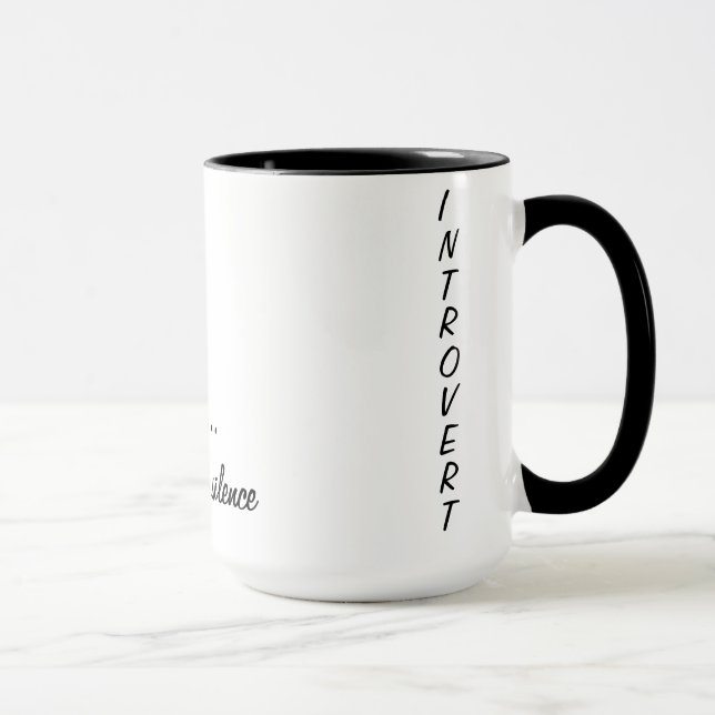 Introvert Mug: Shh, Enjoy the Silence Mug (Right)