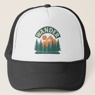 Introvert Outdoors Club Trucker Hat – Retro Forest
