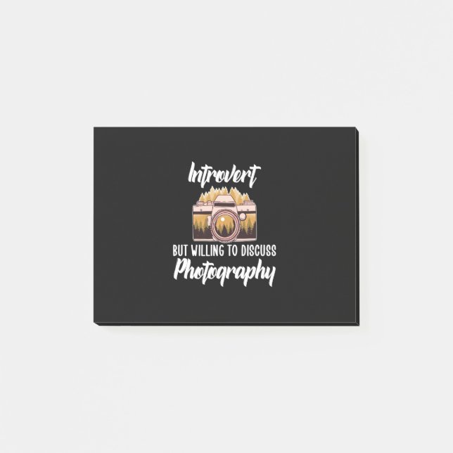 Introvert Photography Post-it Notes (Front)