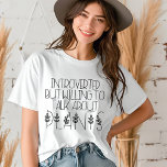 Introvert Plant Lover Funny Modern Typography  Tri-Blend Shirt<br><div class="desc">Introvert Plant Lover Funny Modern Typography  Womens Tshirt Fashion Top features the text "Introverted by willing to talk about plants" in modern script typography accented with leaves. Perfect gift for her for birthday,  Christmas,  Mother's Day and more. Designed by Evco Studio www.zazzle.com/store/evcostudio</div>