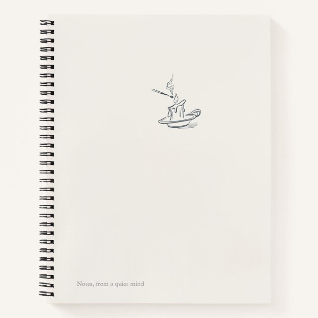 Introvert Quiet Solitude Giftable Notebook (Front)